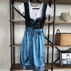 LIFO’s Blue and Black Dirndl Dress size 38